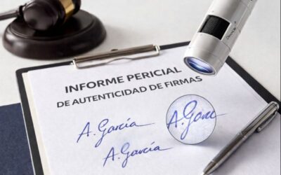 Informe pericial de autenticidad de firmas